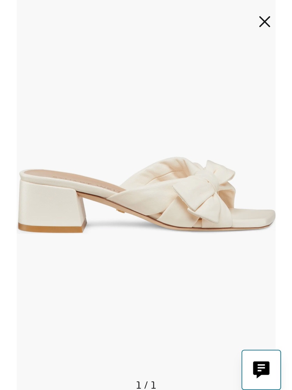 Stuart Weitzman Sofia 45  Slide Seashell Sandal   Sz 8 B